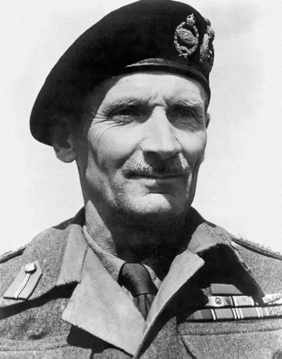 Fotografía de Bernard Law Montgomery, mariscal de campo del ejército británico durante la Segunda Guerra Mundial